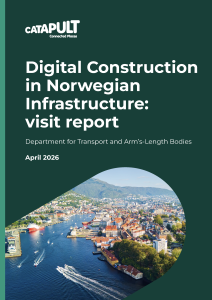 Aerial coastal view on the Digital Construction in Norwegian Infrastructure visit report cover